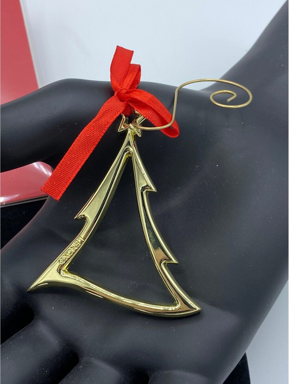 LENOX Polished Brass Christmas Tree Holiday Charm Ornament New in Package